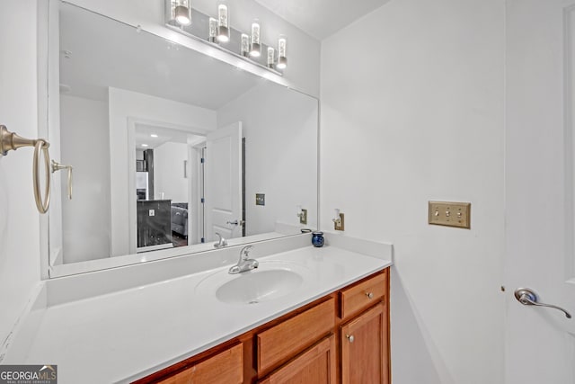 bathroom with vanity