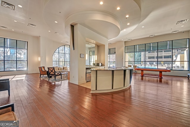 reception area featuring billiards