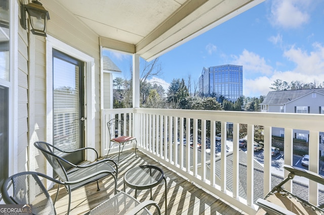 view of balcony