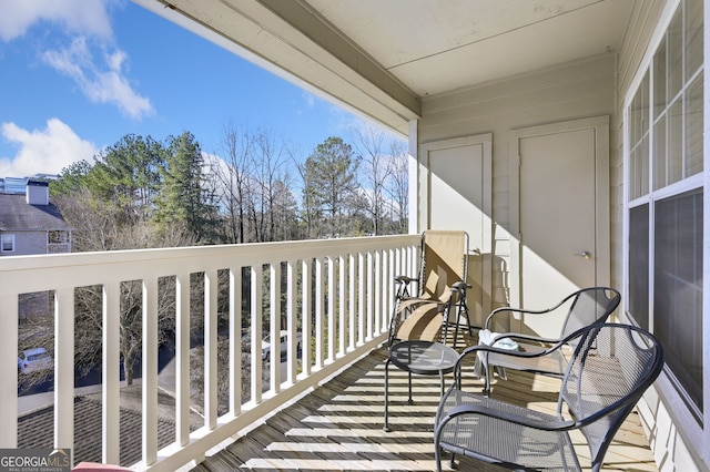 view of balcony