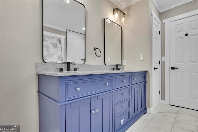 bathroom with vanity