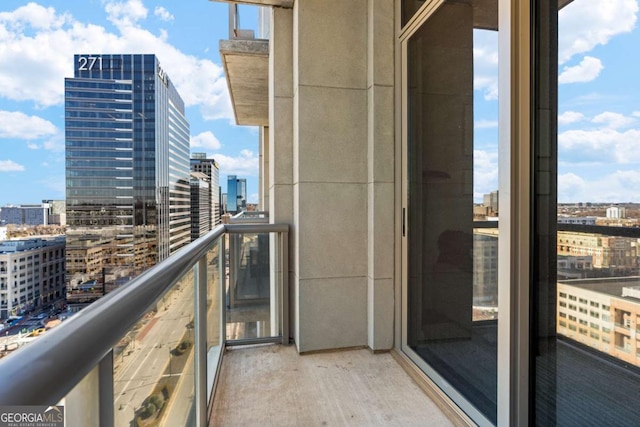 view of balcony