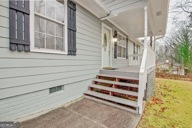 exterior space featuring a porch