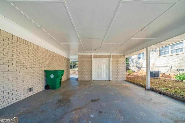 view of patio with central air condition unit