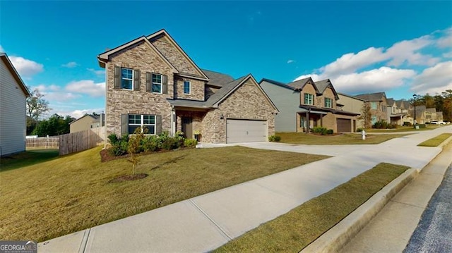 view of front of house with a front yard