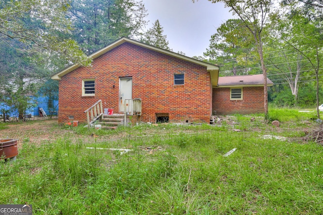 view of back of property