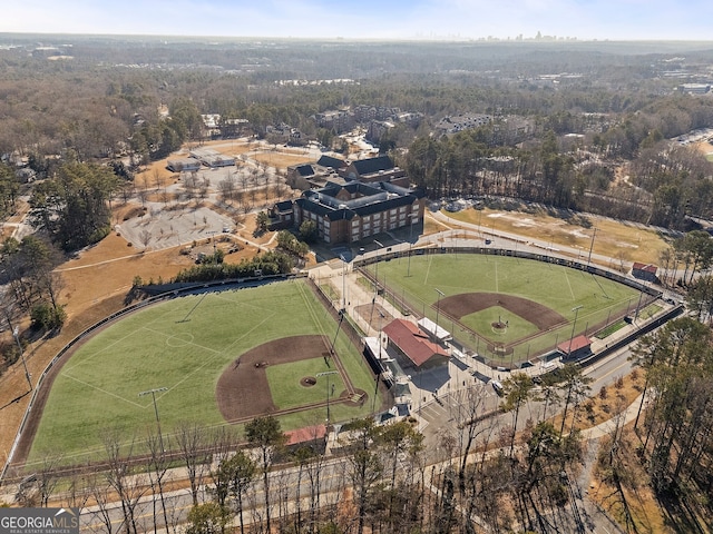 birds eye view of property