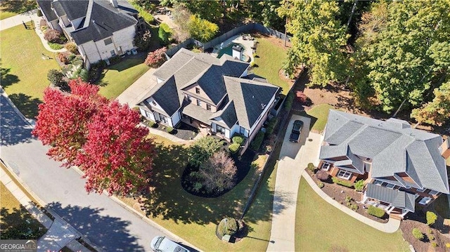 birds eye view of property