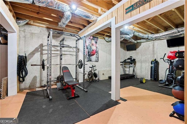 view of exercise room