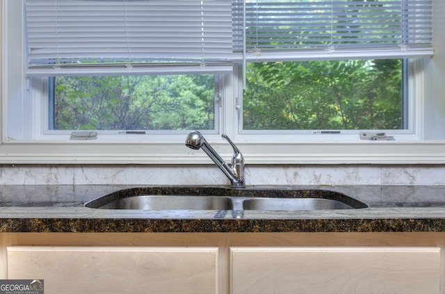 interior details with sink