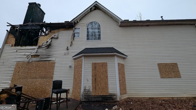 view of rear view of property