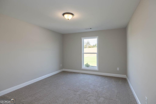 view of carpeted empty room