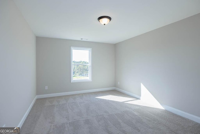 view of carpeted empty room