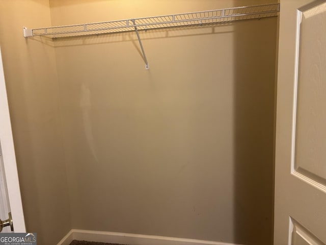 view of closet