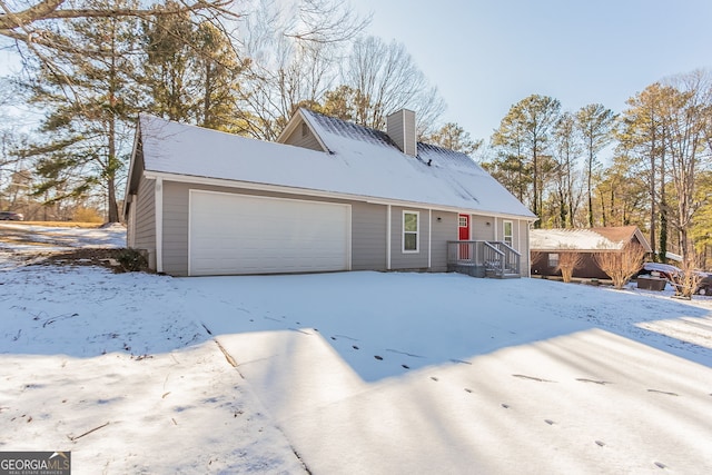 view of front of home featuring a garage