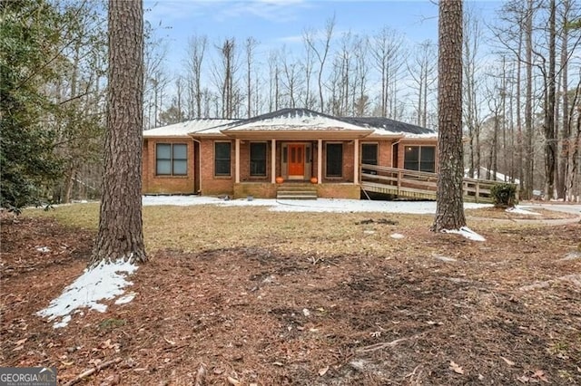 view of ranch-style house