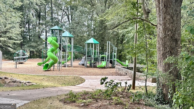 view of play area