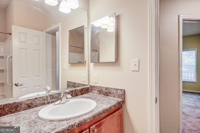 bathroom featuring vanity