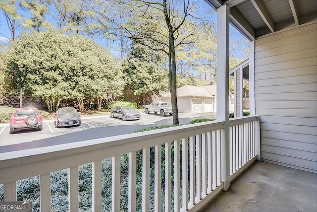 view of balcony