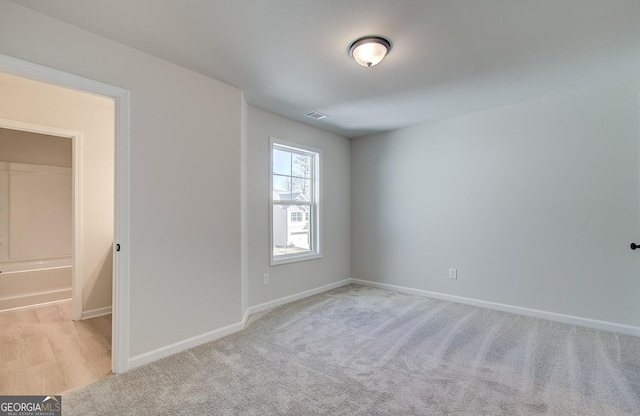 view of carpeted empty room