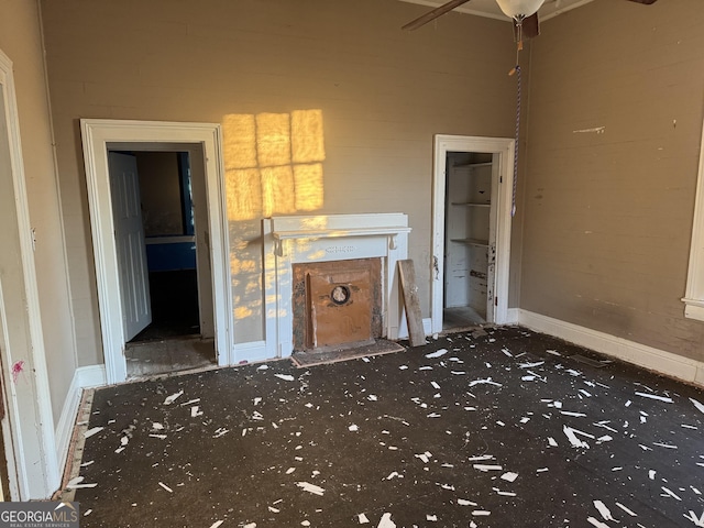 view of unfurnished living room