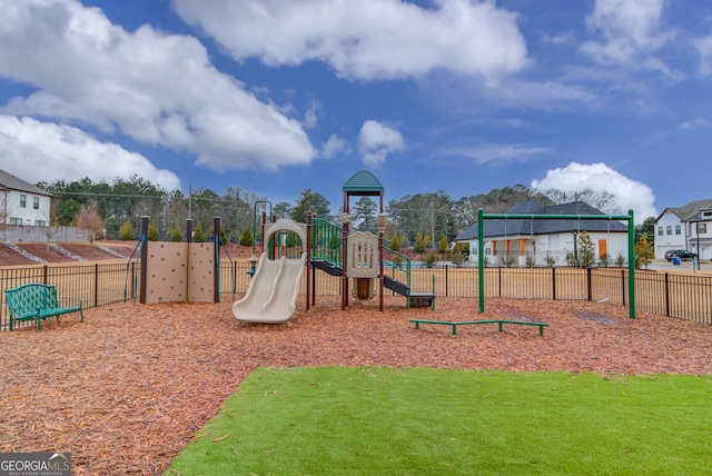 view of jungle gym