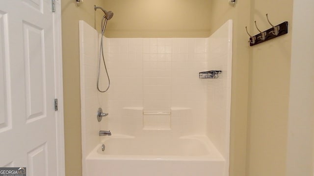 bathroom featuring bathtub / shower combination