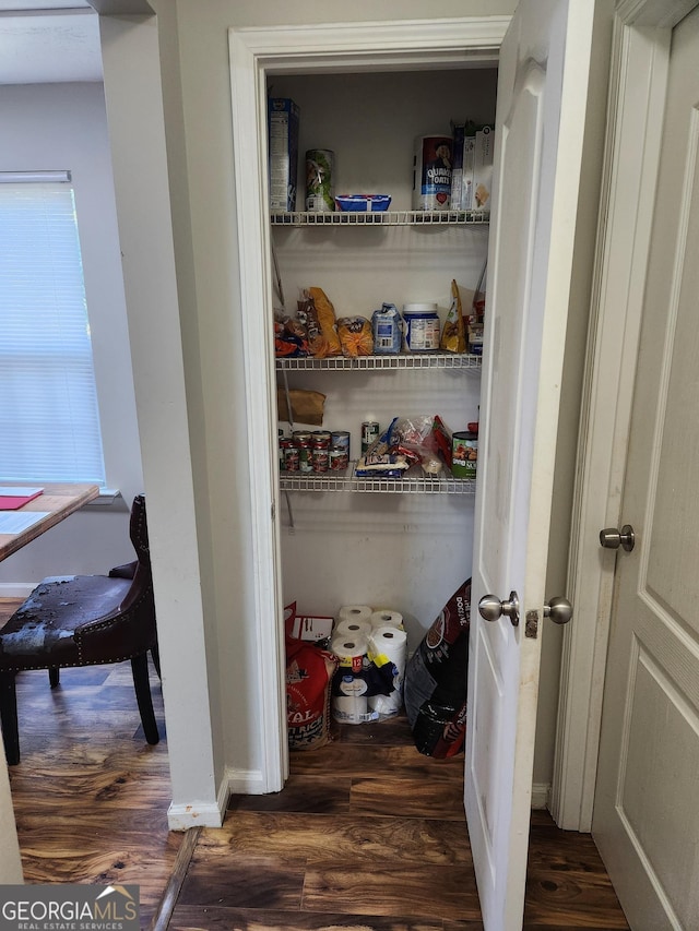 view of pantry