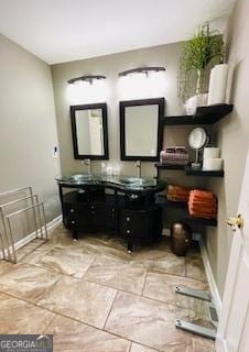 bathroom featuring vanity