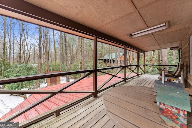 view of wooden terrace