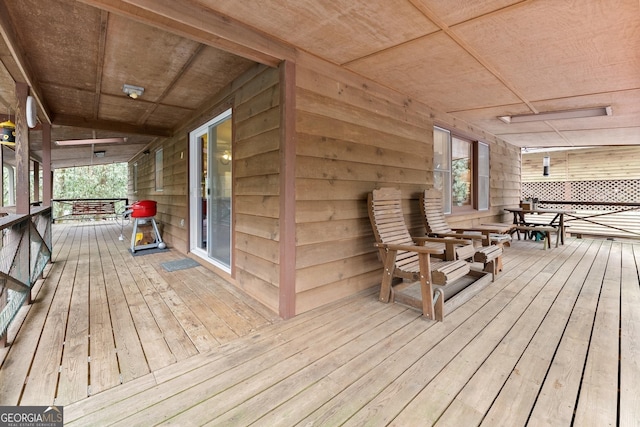 view of wooden terrace