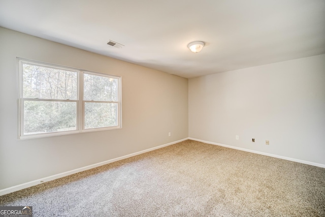 view of carpeted empty room