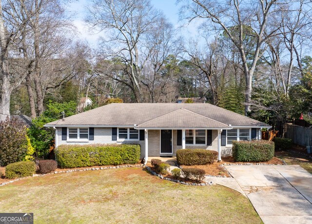 view of ranch-style home