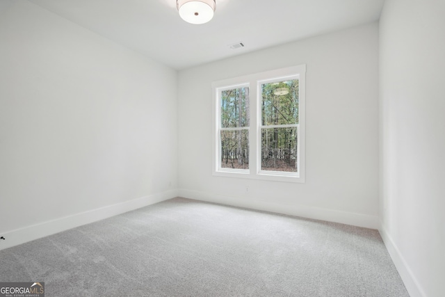 view of carpeted empty room