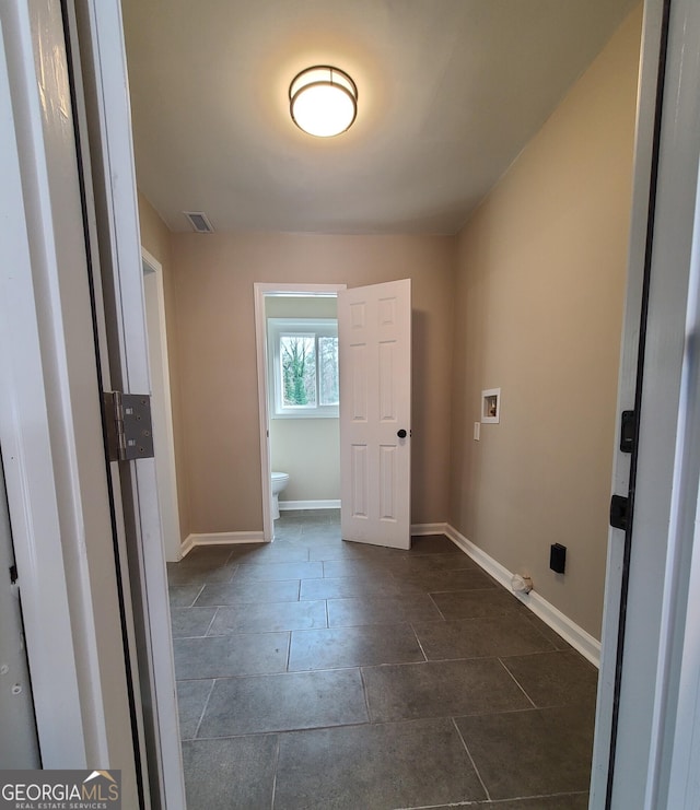 laundry room featuring washer hookup