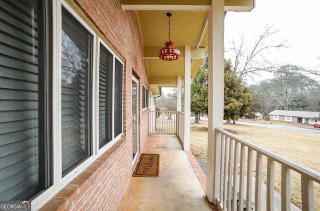 balcony with a porch