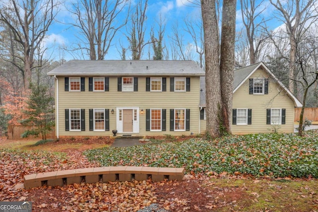 view of colonial-style house