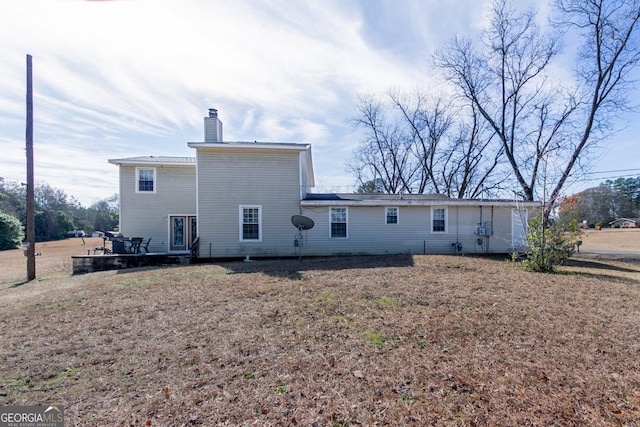 view of back of property