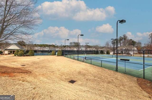 view of sport court