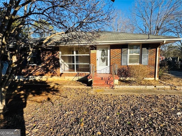 view of front of home