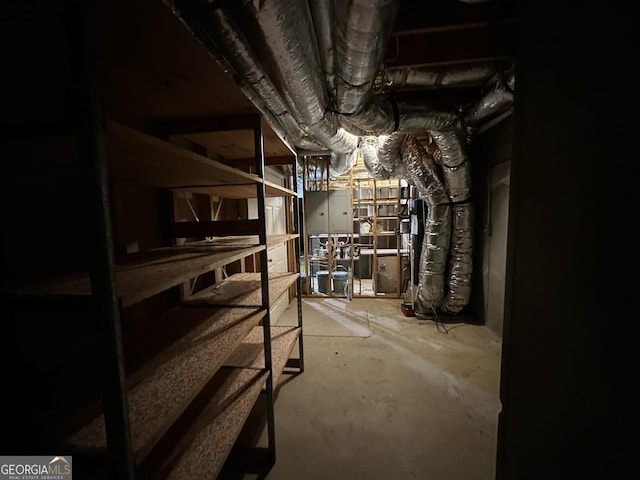 interior space with concrete flooring