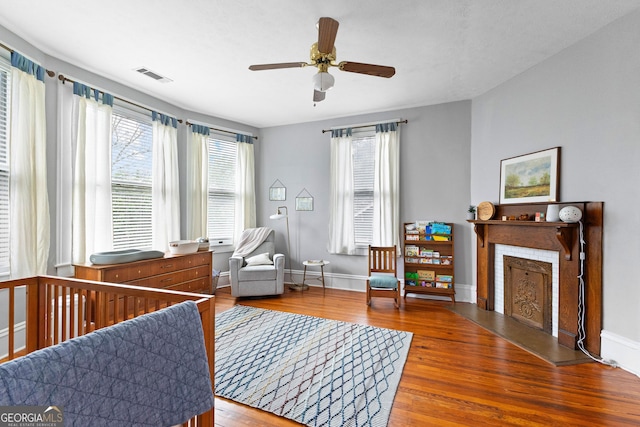 bedroom featuring hardwood / wood-style flooring