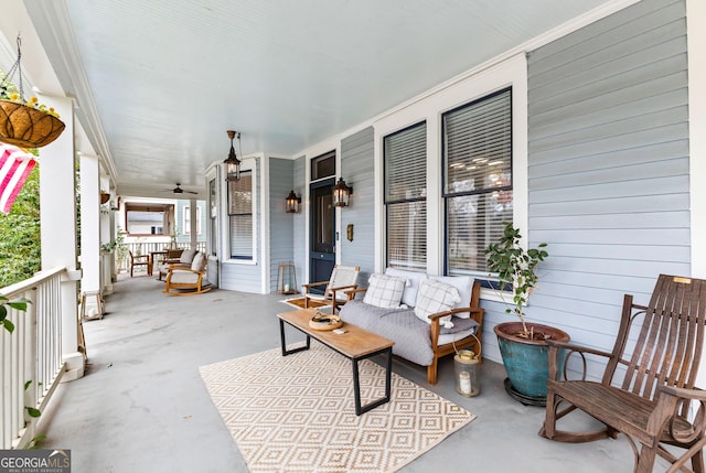 view of patio with covered porch