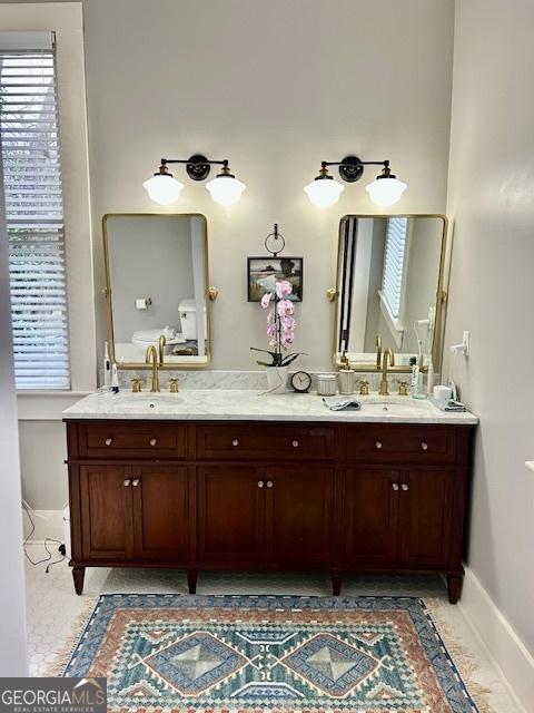 bathroom featuring vanity