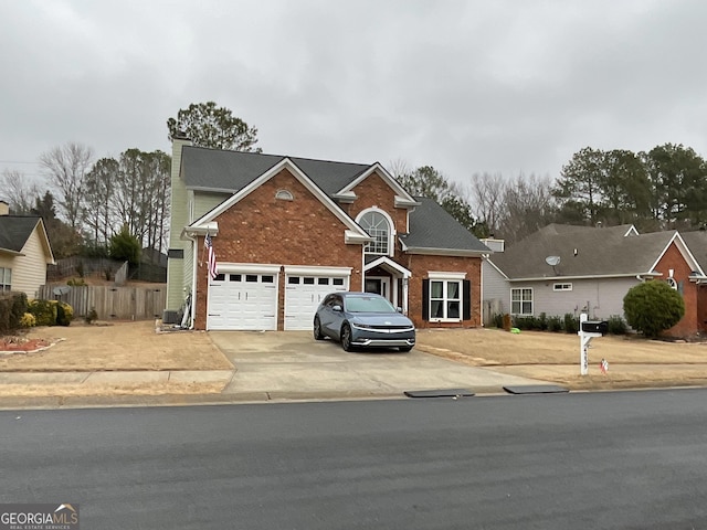 view of front of home featuring a garage