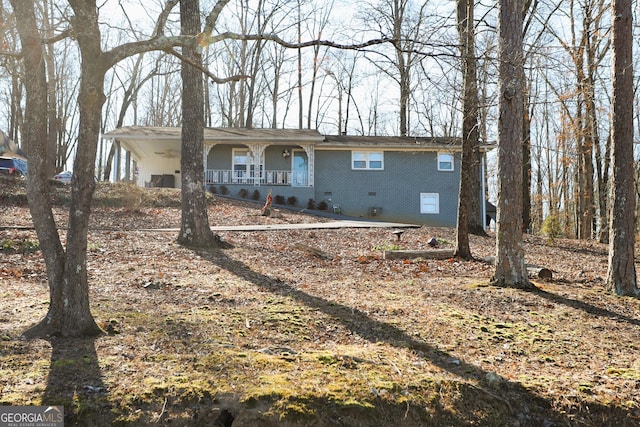 view of ranch-style house