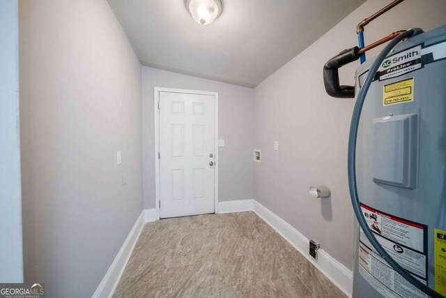 3693 Aldea Dr, Decatur, GA 30032 - laundry room featuring hookup for a washing machine and electric water heater