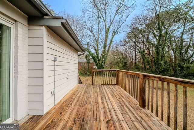 3693 Aldea Dr, Decatur, GA 30032 - view of wooden deck