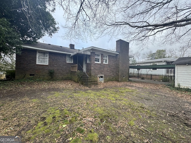 view of rear view of house