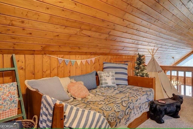 bedroom featuring carpet flooring